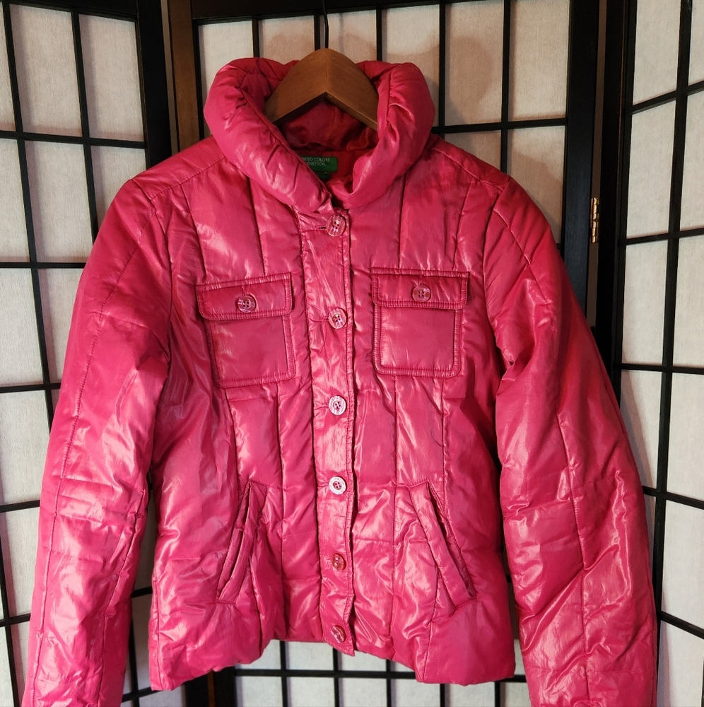 Pink Girls Puffer Jacket